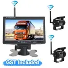 7" Monitor 4 PIN HD 2X 700TVL Sony IR CCD Reversing Camera For Truck Caravan Kit