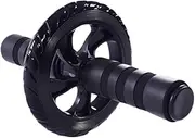 Ab Roller Wheel Muscle Trainer Wheel for Home Gym Durable and Tube Exercise Equipment Non Slip Grip for Abdominal Workouts Black