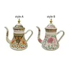Enamel Tea Kettle with Handle Drinkware Water Kettle for Office Kitchen Home
