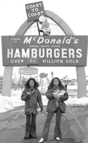 Eddie Van Halen and David Lee Roth on the Road Eating Burgers