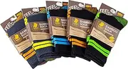 [CANURA WORK] Multi-colour middle calf Bamboo Socks - 5 Pairs