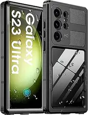 [Ezanmull] for Samsung Galaxy S23 Ultra Waterproof Case, with Built-in Screen Protector Dustproof Shockproof Full Body Underwater Protective Phone Case Cover for Samsung Galaxy S23 Ultra 5G 6.8"