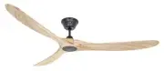 Designer Ceiling Fan Without Light Eco Genuino Black Wood 180 Remote Control