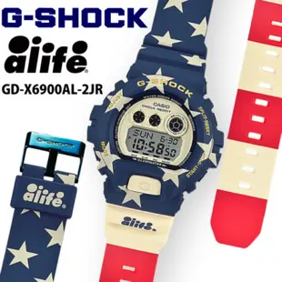 有型男~ CASIO G-SHOCK X ALIFE GD-X6900AL-2 星條旗 黑金 Baby-G GA-110