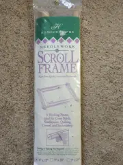 Homecrafters Needlework Scroll Frame 6" x 12". Crafts. Sewing. New In Package.