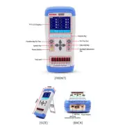 Portable 8 channels industry temperature controller data logger AT4208