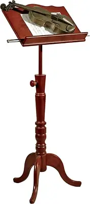 Aubrie Music Stand Adjustable Classic Cherry One Size
