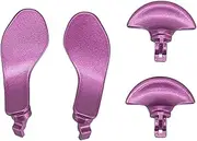 4 Pcs Metal Black Stainless Steel Paddles, Professional Replacement Metal Back Buttons for PS5 Edge Controller (Purple)