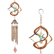 Hummingbird Copper Wind Chime Spinner