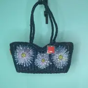 Mossimo FLOWER PURSE Limited Woven Lightweight Springtime Item