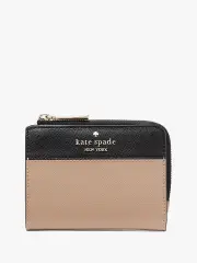 Madison Colorblock Saffiano Leather Small L-Zip Wallet