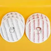 DJAPWPX 6 Pcs Mop Replacement Pads, 9inch Spin Mop Head Replacement Pads, Washable Reusable Cleaning Mats for Home Floor Marble Cleaning