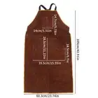 Welding Apron For Men And Women Premium Leather Apron For Cooking Woodworkin 2BB