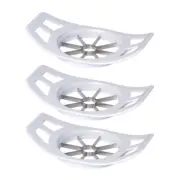 3x Cuisena Home/Kitchen Handheld Apple Fruit Corer & Slicer White Wedge Cutter