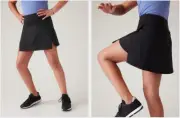 Athleta Girl Goal Getter Skort Skirt XL 14 Black NWT #590530 NWT