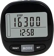 Kisangel Clip Pedometer for Walking Outdoor Portable Step Counter Precise Step Monitoring Easy Reset