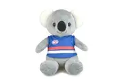 Korimco 20cm AFL Koala w Bulldogs Soft Stuffed Toy Animal Plush Kids Child 3y+