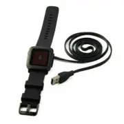 Replacement Flat USB Charger Charging Cable For Pebble 2 Time Steel Round Watch