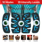 ABS Abdominal Trainer Muscle Arm Leg Stimulator Toner EMS Body Training Belt AU