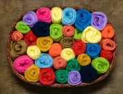 Felting Wool Roving Kit 30 Colors Fiber Top Needle Felting Sewing Trimming USA
