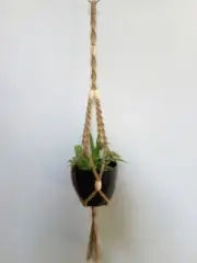KMNatural Macrame Plant Hanger Handmade Hemp M32P23