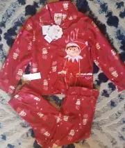Elf on the Shelf Pajamas, 2 piece, Size 4 Officially licenced