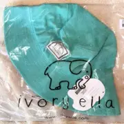 NWT One Size Fits Most Ivory Ella Aruba Blue Corduroy Bucket Hat