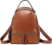 [Suesoso] Genuine Leather Backpack School Bags for Women Handbags Shoulder Crossbody Bags for Ladies