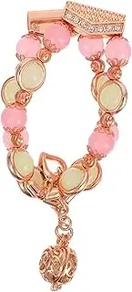 jojofuny 42mm Night Light Bead Watch Band for Handmade Agate Fashion Watch Wristband for Women