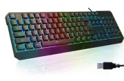 Chroma Gaming Keyboard Wired USB - New 2024 - Durable Ergonomic Waterproof Si...