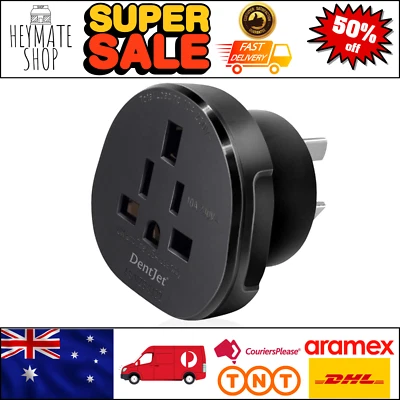 SAA Approved UK/US/JP/CA to AU/NZ Adaptor Plug with Insulated Pins Plug NEW AU