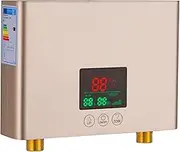 3000W Instant Electric Water Heater, Wall Mounted Mini Water Heater with LED Display, Constant Temperature Hot Water System Heater, Remote Control