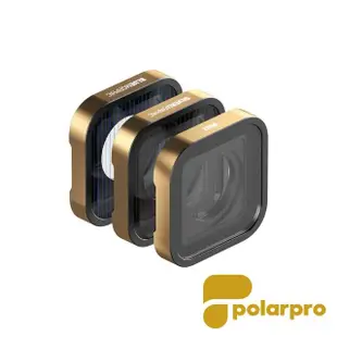 【polarpro】HERO 9/10/11 Black FX 3-Pack電影特效濾鏡套組_公司貨(Hero11特效濾鏡 GoPro特效濾鏡)