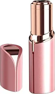Facial Hair Removal for Women Painless Hair Remover, Waterproof Shaver Razor Hair Remover with LED Light for Face Bikini Peach Fuzz Upper Mustache Lip Chin (Rose Gold)