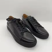 RM Williams Boots Mens 9 G US 10 Black Leather Lace Up Shoes School Work Surry