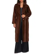 Avec Les Filles Faux Mink Fur Maxi Coat