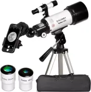 40070 Professional Astronomical Refractor Telescope - Portable 16X-120X Travel S
