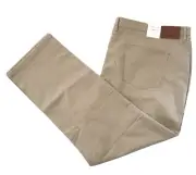 RM Williams Mens Ramco Jeans Regular Fit Tapered Light Brown Size 54 X L34 NEW