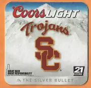 Coors Light Trojans SC Beer Coaster