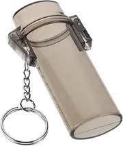 [HAWILLOSCH] Waterproof Lighter Shell Lighters Travel Lighter Cases Waterproof Lighter Case Travel Lighter Storage Case Cigarette Lighter Sleeve Lighter Keychain Transparent Stainless Steel