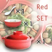 1-person clay pot set, for direct fire use, featuring the Ensoleil From Japan