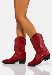 [ROC Boots Australia] Red Indio Cowboy Boots