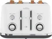 Sunbeam Alinea Collection 4 Slice Toaster -White
