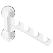 Portable Folding Clothes Holder with Sturdy Suction Cup for Efficient Drying