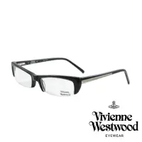 在飛比找momo購物網優惠-【Vivienne Westwood】英倫龐克風光學眼鏡(黑