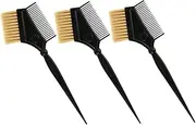 WEKADRIN Flexible Stiff Bristles Hair Dye Comb 3pcs Set for Hair Coloring Treatment Barber Supply