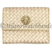 Glam Rock Beige Hand Braided High Quality Techno Silk Ladies Wallet LW001-36 SM