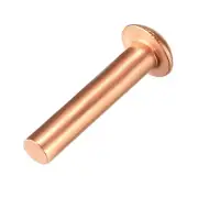 100Pcs 3/32inch x15/32inch Round Head Copper Solid Rivets Fasteners
