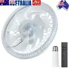 Ceiling Fans Light Remote Control White 4 Speeds Socket Fan Light for Home Room