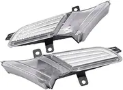 Turn Signal Lights for for Cayenne 957 967 2007-2010 LED Side Repeater Marker Turn Signal Indicator Blinker Light Modern Car Styling Lamp Turn Signal Lights(Crystal Lens)